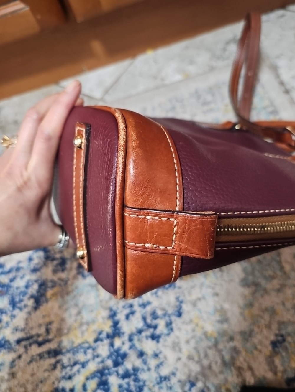 Dooney & Bourke Pebble Grain Zip Zip Satchel Bag - Picture 6 of 12